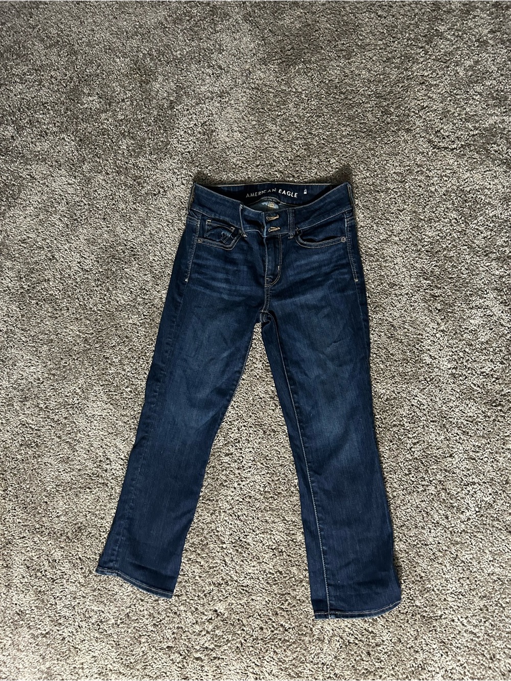 American Eagle Outfitters Women's Dark Blue Boot Cut Jeans